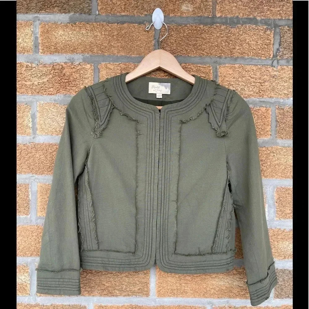 Elizabeth and James
Olive DistressedMilitaryJacket